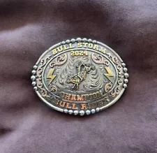 Trophy Rodeo Champion Belt Buckle Bull Rider Riding