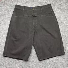 Marithe Francois Girbaud Shorts Mens 34 Black Brand X Short Loose Fit Baggy Y2K