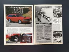 1973 Chevrolet Chevy Vega Station Wagon - Original 3 Page Full Color Article