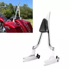 23" Tall Quick Release Backrest Sissy Bar For Harley Fat Boy Night Train Softail