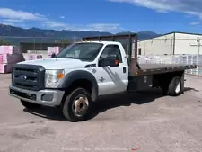 2015 Ford F-550 Flatbed Stakebed Delivery Pickup Truck Super Duty Diesel bidadoo