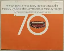 MERCURY 1970 USA Car Sales Brochure #M70-104R MARQUIS Monterey CYCLONE Cougar +