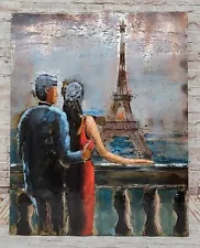 Eiffel Tower, Paris Canvas Wall Art 3-D Painting Hand Made Romantic art Sale