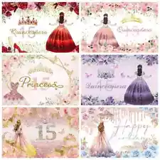 Quinceanera Sweet 15 16th Princess Backdrop for Photography Birthday Party Girl