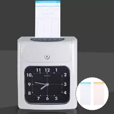 Weekly Time Card Punch Clock for Office Attendance and Overtime Tracking