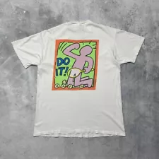 Vintage 90s Kinder Chocolate Collection Do It Art Thrashed T Shirt