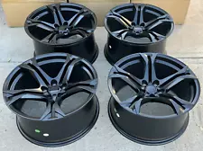 20" Matte Black Wheels 20x10 / 20x11 5x120 Fit Chevrolet Camaro Chevy Set 4 Rims