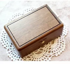 WALNUT JEWELRY MUSIC BOX ( MORE THAN 60 SONGS CHOICES + FREE ENGRAVE SERVICE )