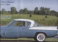 1957 1958 1959 STUDEBAKER SILVER HAWK 10 pg COLOR Article