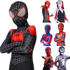 Spider-Man Costume Halloween Jumpsuit Kids & Adult Cosplay Bodysuit