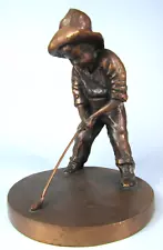 PUTTER BOY PINEHURST COUNTRY CLUB BRONZE STATUE SUNDIAL SCULPTURE