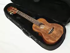 Luna Henna Dragon Mahogany Concert Electric Ukulele - New w/ Lightweight Case