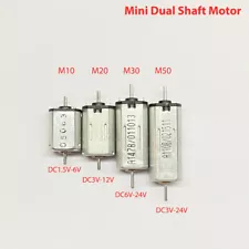 Mini 8mm*10mm Electric Motor DC 3V 6V 12V 24V High Speed Dual Shaft Axis DIY Toy