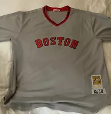 MITCHELL AND NESS BOSTON RED SOX 1975 FRED LYNN #19 AWAY JERSEY SHIPS FOR FREE!