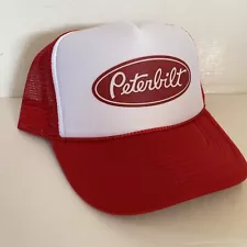 Vintage Peterbilt Hat Peterbilt Trucks Trucker Hat snapback Summer Red Beach Cap