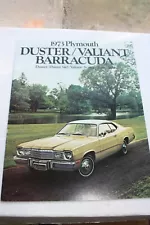 1973 Plymouth Duster Barracuda Valiant Vintage Dealership Sale Brochure Pamphlet