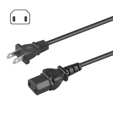 2-Prong AC Power Cord for Martin Logan Model Dynamo 300 700W 1500X Subwoofer