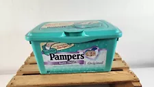 Vintage Pampers So Fresh Baby Wipes 2000 Turquoise Wipes Included