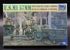 U.S. M1 57mm Anti-Tank Gun (Early Version) On M1A3 Carriage Riich 1/35 Sealed