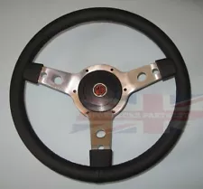 New 14" Leather Steering Wheel & Adaptor MGB 1977-1980 MG Midget 1978-1979