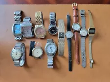 Assortment of 12 vintage wristwatches. NO RESERVE AUCTION!