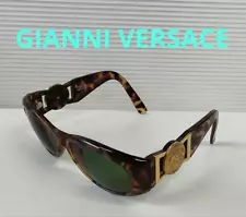 GIANNI VERSACE Sunglasses Medusa MOD 424 COL 869 Tortoiseshell Brown Used