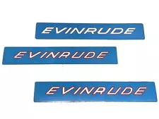 Genuine OMC Vintage Evinrude Outboard Decals Sticker Set Of 3