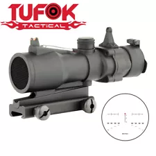 TuFok 4x32 Rifle Scope Red Illuminated Reticle Scope for 20mm Picatinny RailMoun