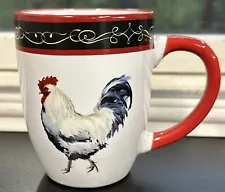 DDI Rooster Coffee Mug 12 oz Red