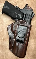 Right Hand Leather IWB Inside Waistband Holster for SIG SAUER TARGET 45 1911, 5"