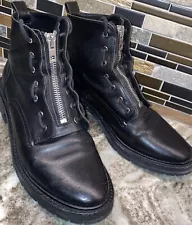 ITEM SALE ! Rag & Bone Women's Cannon ZipUp Leather Boots 9.5 US 40 Euro Shoes