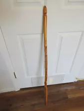 New ListingVintage Hand Carved 42" Morel Mushroom Hiking Stick - Estate Find