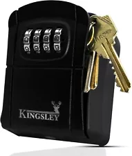 Kingsley QCH-807 Water Resistant Realtor Key Lock Box for AirBnB, Spare Keys