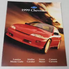 1999 Chevrolet Lumina Monte Carlo Malibu Cavalier Prizm advertising brochure