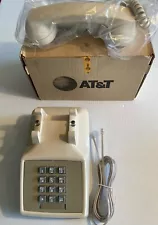 Vintage AT&T Pushbutton Phone Western Electric Bell 2500MMG Ivory NOS!