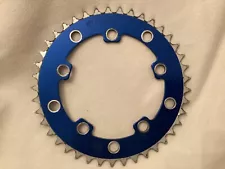 Tuf Neck USA 41 Tooth Chainring ~ Blue Sprocket Tiger Stamp w/wear ~ BMX Bike