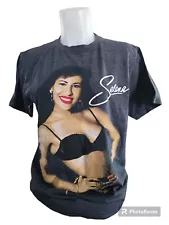 SELENA QUINTANILLA Big Graphic Print Bustier Pose Unisex T-Shirt Size Small