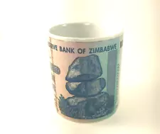 Bank Note World Zimbabwe 100 Trillion Dollar Ceramic Coffee Mug