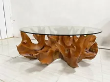 47" Teak Root wood Elegant Coffee Table, Glass top not included, FREE SHIPPING