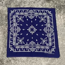 VTG Hav A Hank Bandana Handkerchief Western Cowboy Punk Blue Fast Color RN 15187