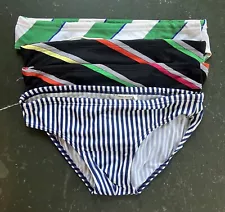 Vtg Lot 4 Mens Swimwear Brief Style Bikini Sz M / L Albatros Made In Italy Swim