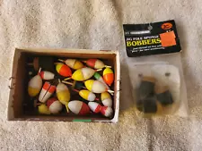 Lot of 24 Small Bobbers/Corks/ Floats For Ice Fishing, Panfishing or Fly Fishing