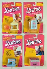 Barbie Action Accents, Wind Up Toy, Mattel Arco NOS Vintage 1987, Lot Of 4