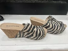 women shoes size 10 Zebra Print