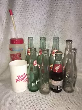 Dr Pepper Vintage Bottle and Container Lot