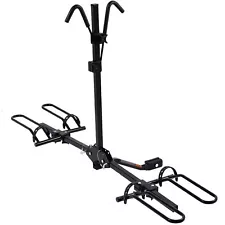 Hitch Bike Rack Platform Style 2-Bike Bicycle Carrier Hitch Mount, Foldable T...