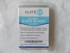 SPACEAGE SILVER FOIL MYLAR RESCUE BLANKET 52" X 84" FOR SALE FOR JUST... $5.99!