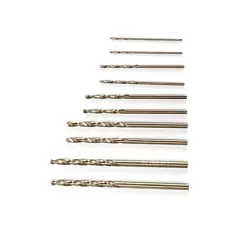 10pcs HSS M35 Cobalt Drill Bit 1mm 1.5mm/2mm 2.5mm 3mm Used/For Stainless Steel.