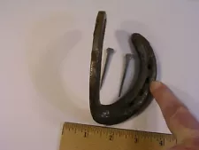 Horseshoe Door Handle, Real Horseshoe w 2 Horseshoe Nails, For Barns Sheds etc