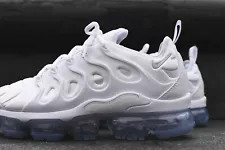 Men's Nike Air VaporMax Plus6 Triple White/Platinum- Size 11.5- Super Clean